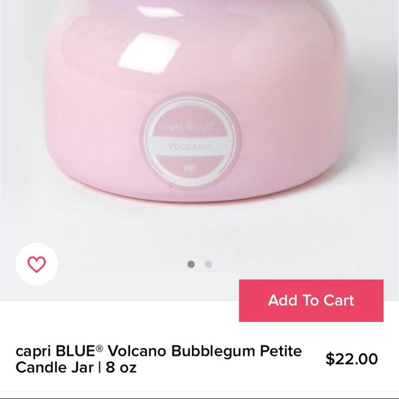 Capri blue volcano candle - Picture 3 of 3